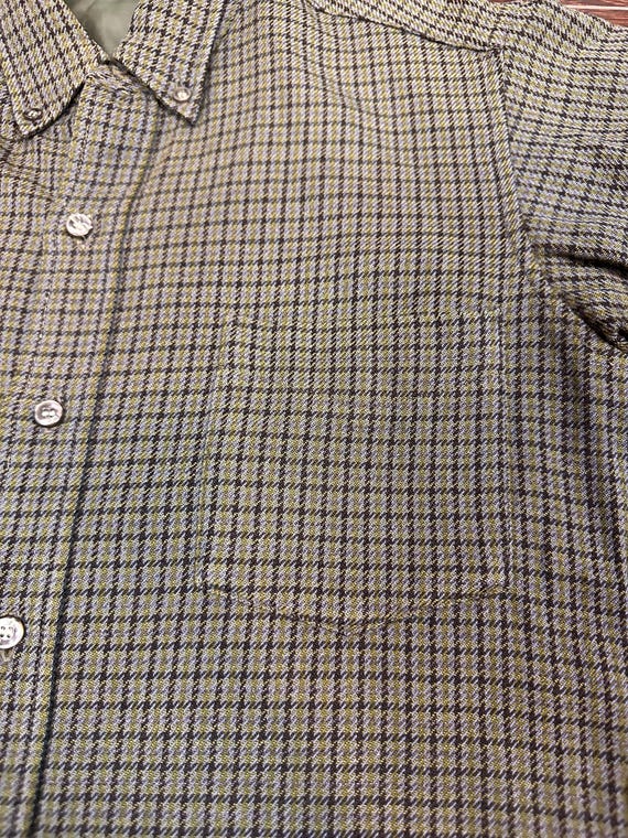 Pendleton Vintage Short Sleave Button Up Wool Pla… - image 5