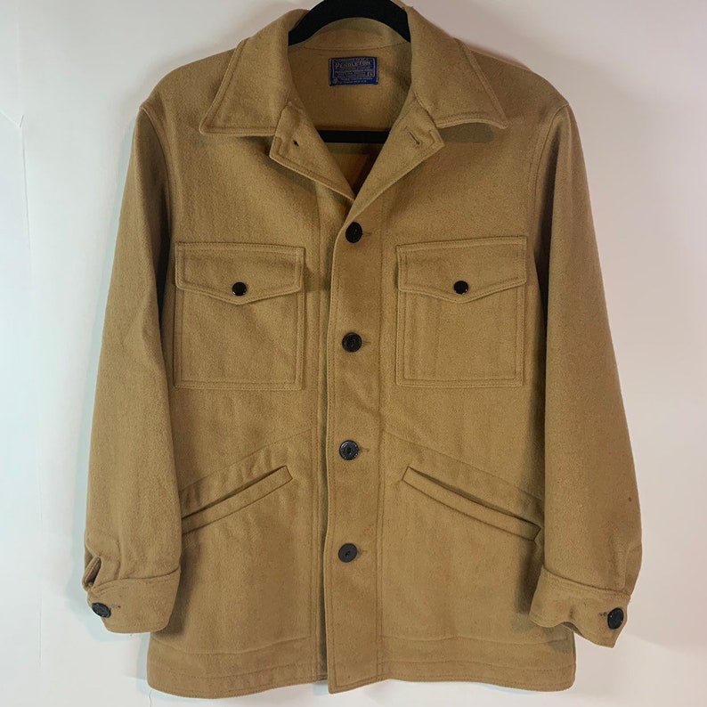 Vintage Pendleton Duffle Coat Field Jacket Peacoat Short Wool | Etsy