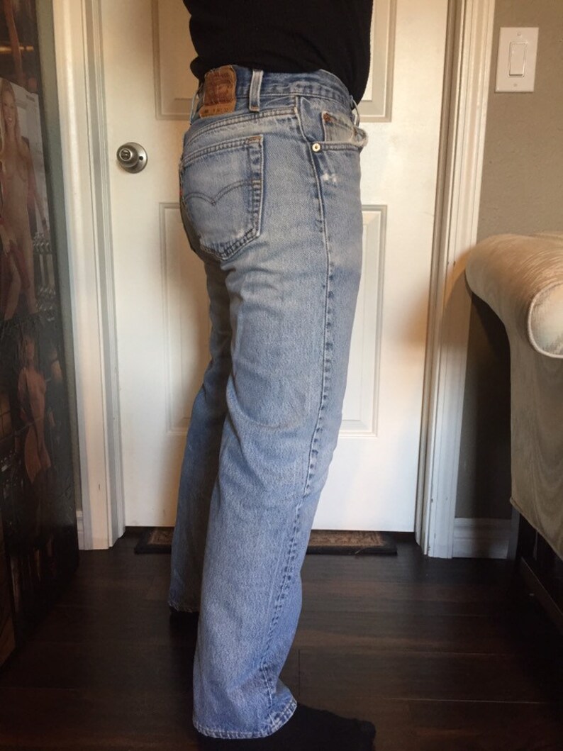 Vintage Levi's Original Riveted 501 Light Medium Blue | Etsy