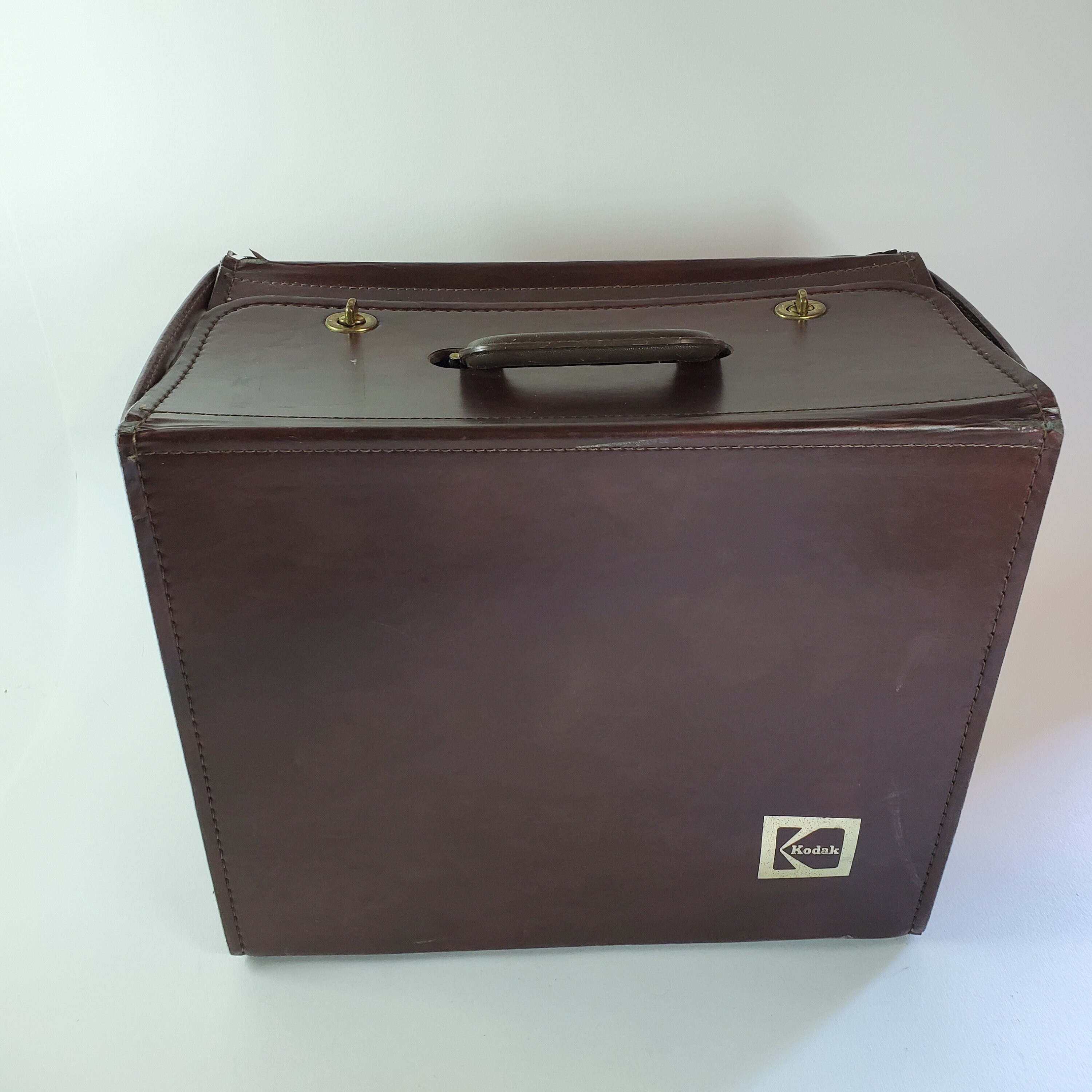Vintage Marrón Oscuro Cuero Duro Kodak Cámara Estuche de | Etsy México