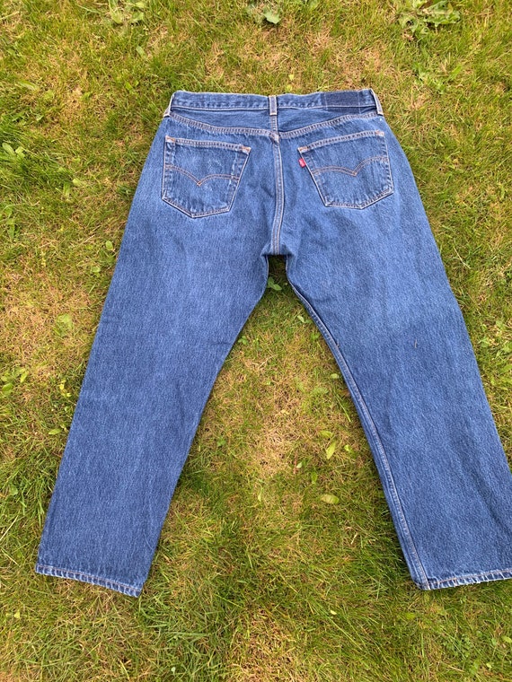 Vintage Levi's W35 x L30 Original Riveted 501 Blu… - image 6