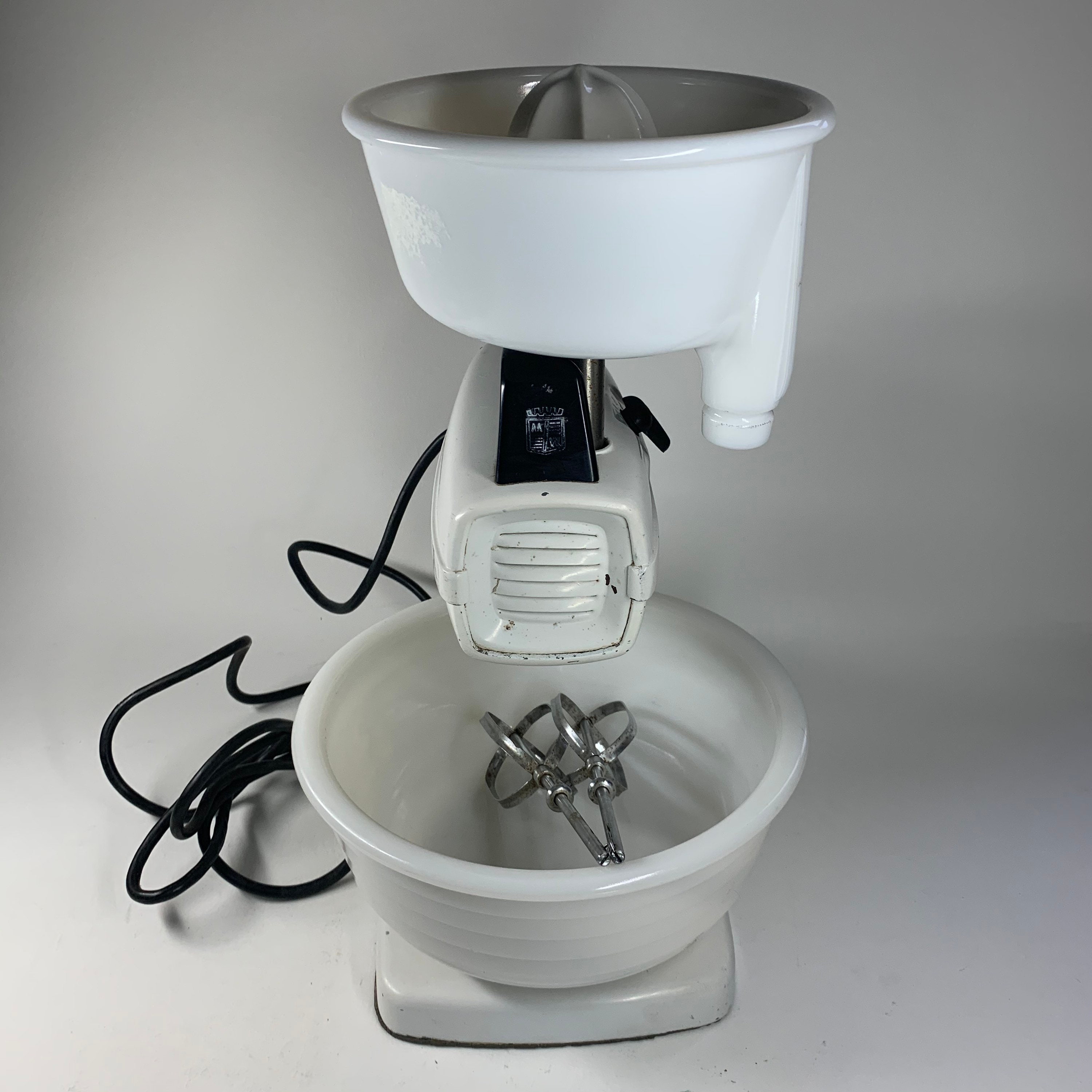 Vintage Mid Century Montgomery Ward Stand Mixer With Two Beaters
