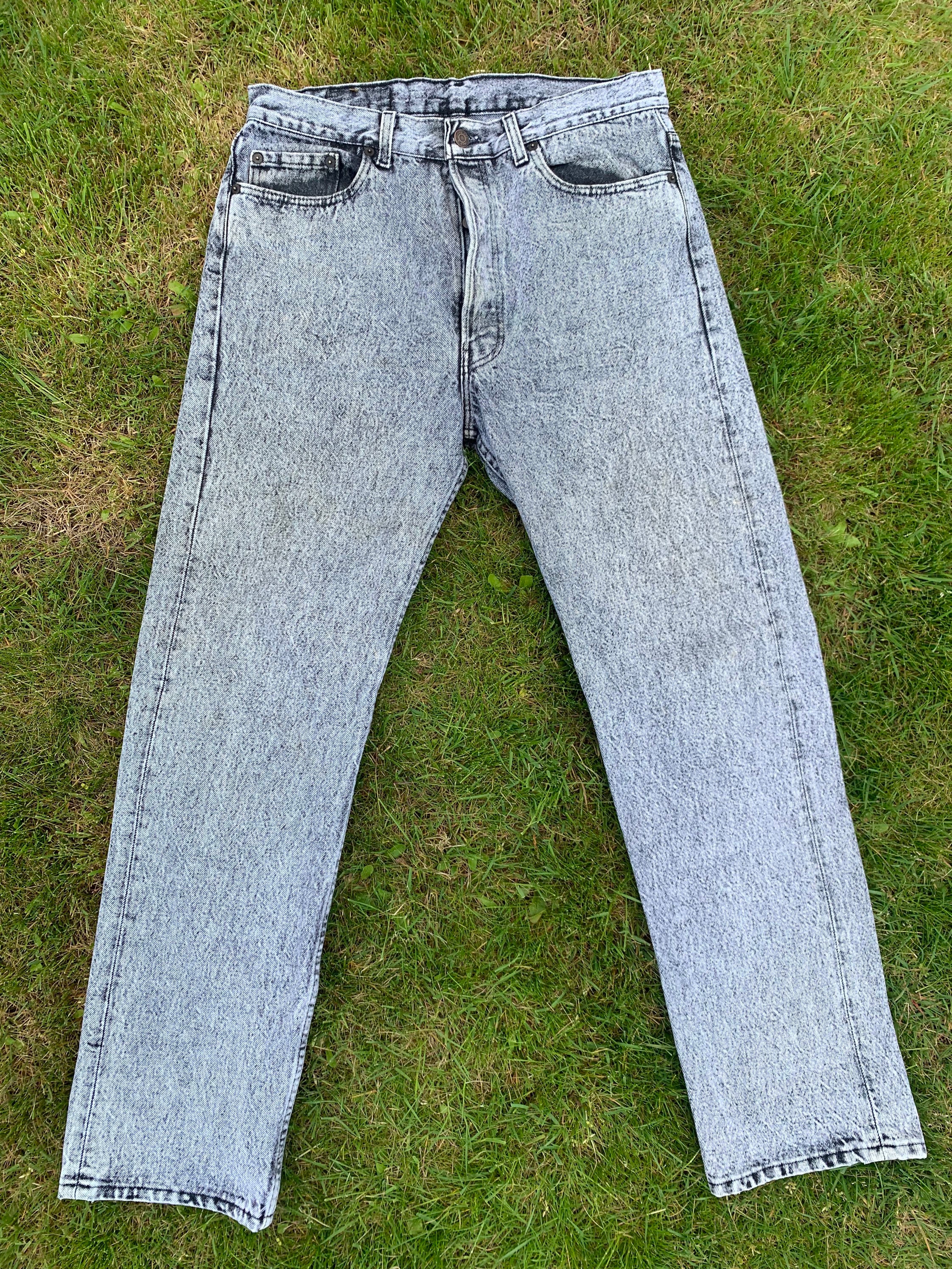 Vintage Levi's W33 X L30 501 1980's Original Riveted Acid