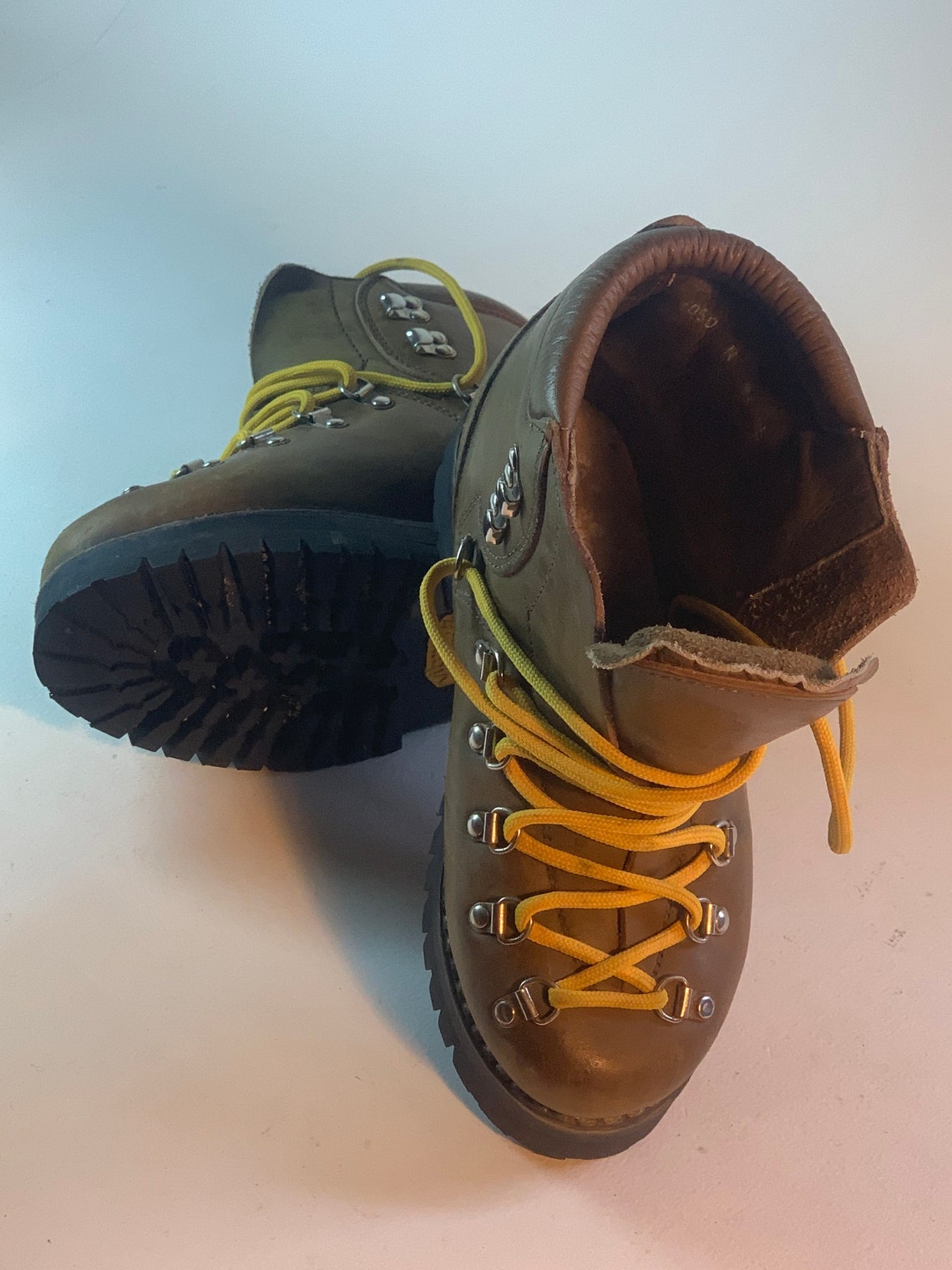 Vintage Gaerne Italian Hiking Boots Womens 6.5 Mens 5 Etsy