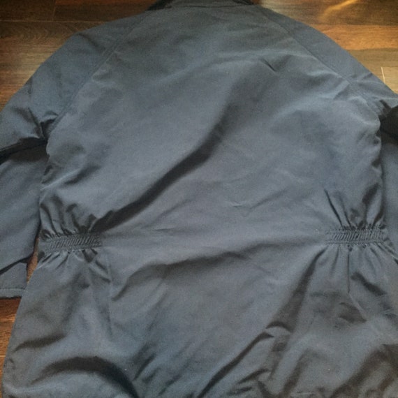 Vintage Navy Blue Carhartt Work Rain Jacket Coat … - image 10