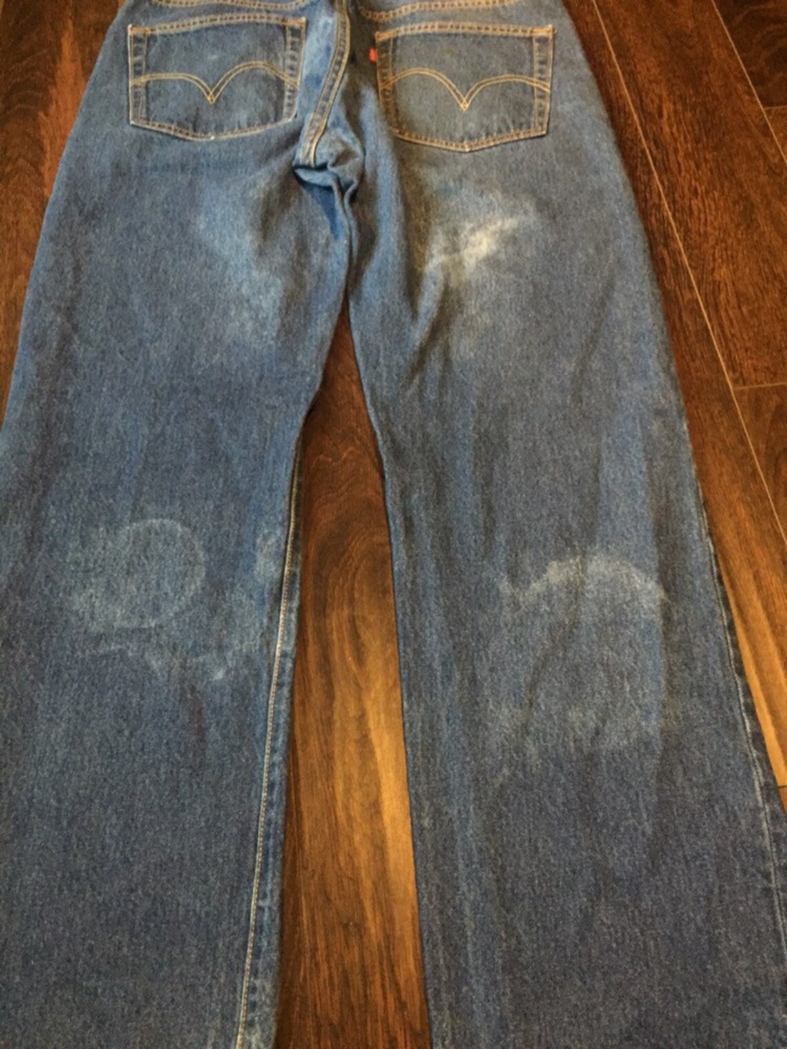 Vintage Levi's Original Riveted 501 Medium Blue Jeans | Etsy