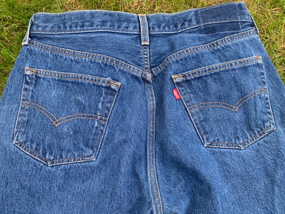 Vintage Levi's W35 x L30 Original Riveted 501 Blu… - image 7