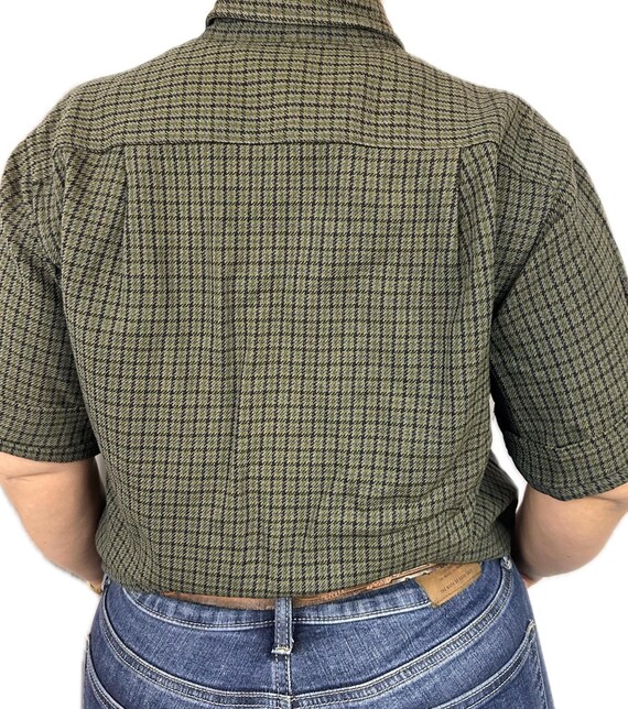 Pendleton Vintage Short Sleave Button Up Wool Pla… - image 2