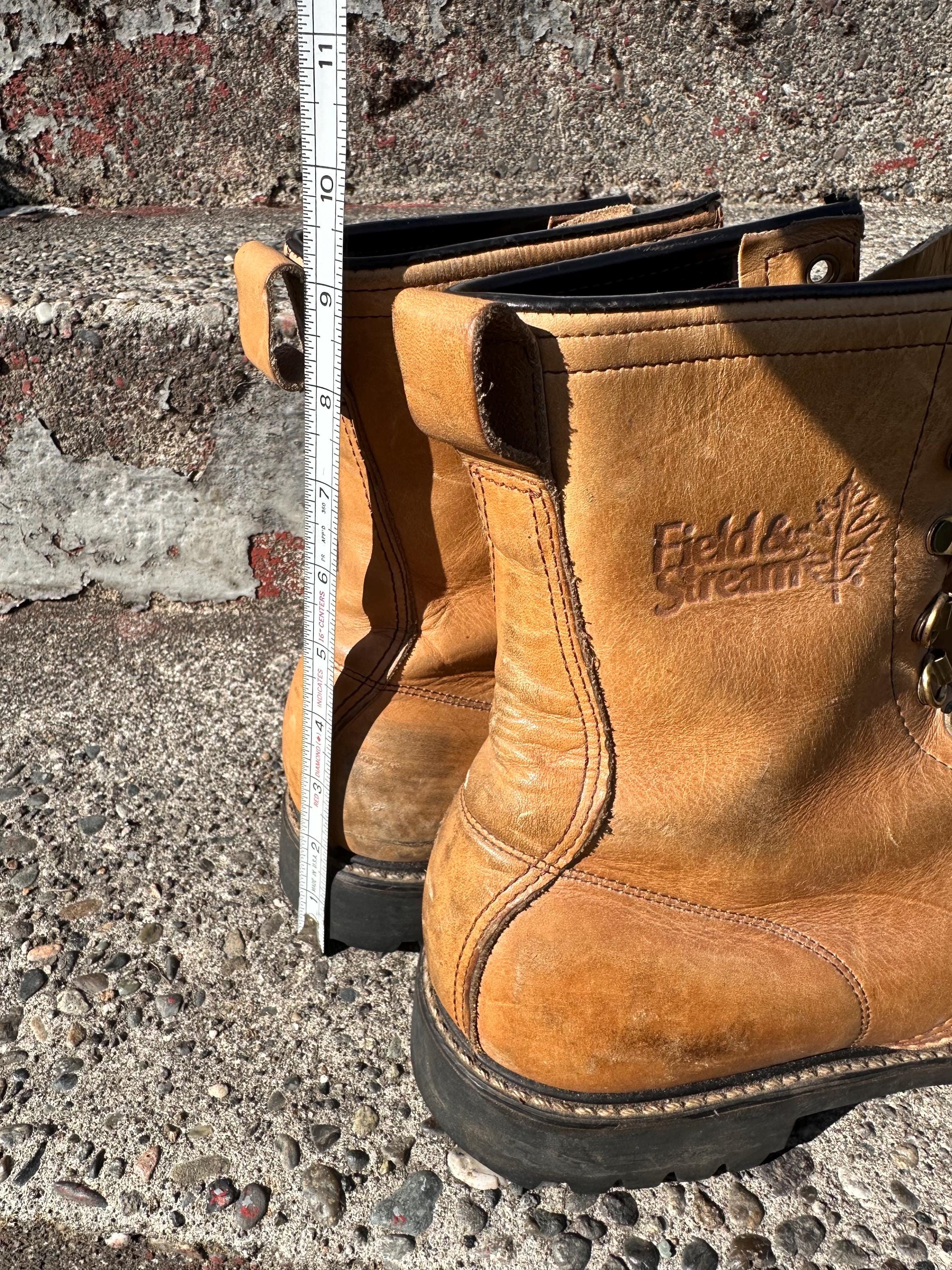 Vintage Mason Field and Stream Tan Brown Leather Lace up 