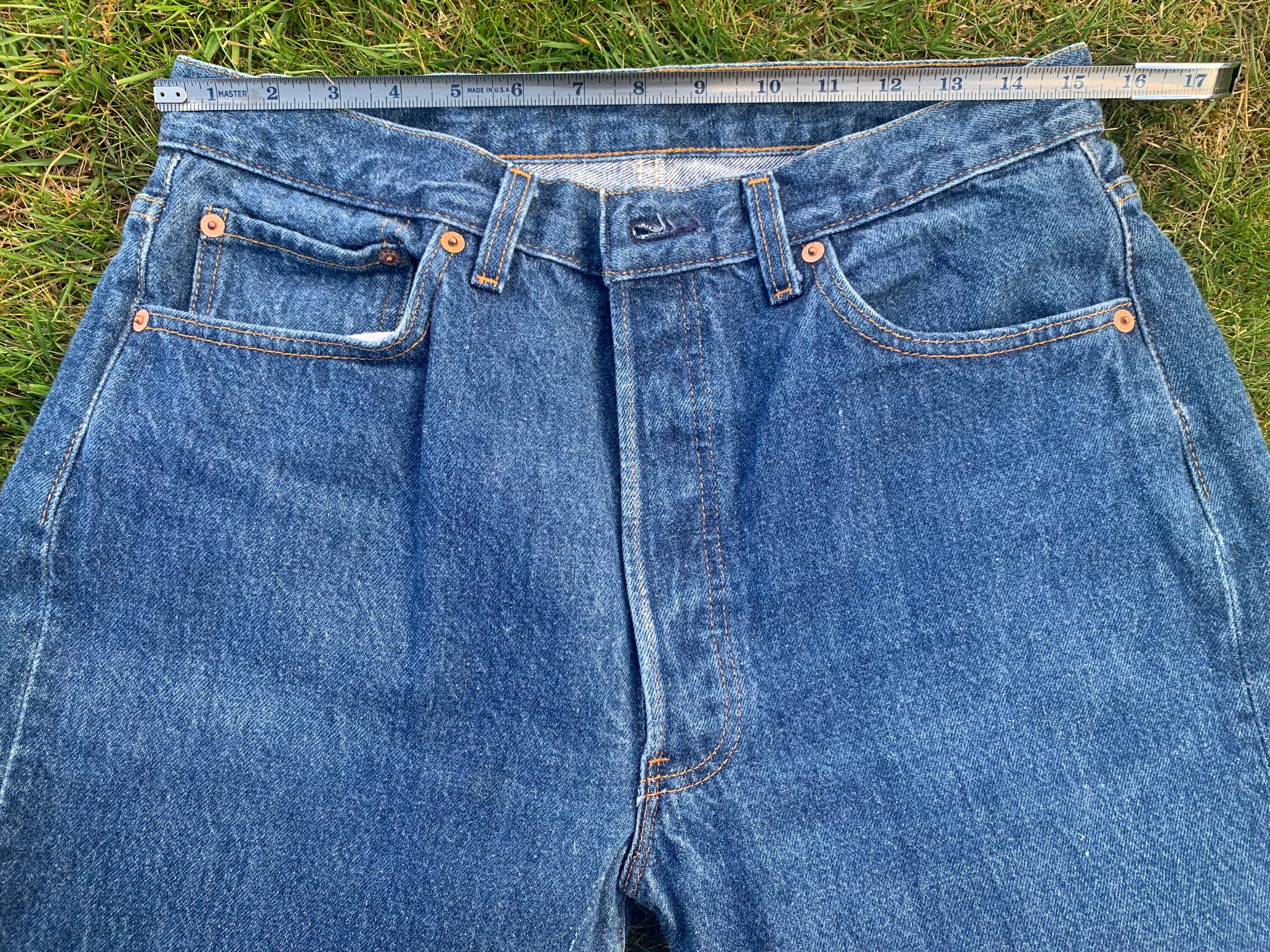 Vintage Levi's W34 X L30 501 1980's Original Riveted Blue