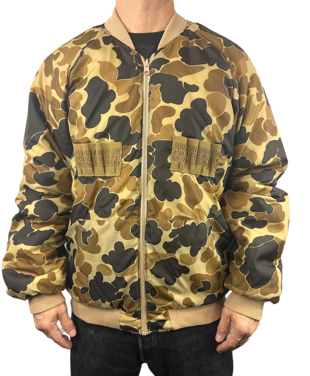 Vintage Columbia Duck Camo Green Work Hunting Jacket Coat Men's