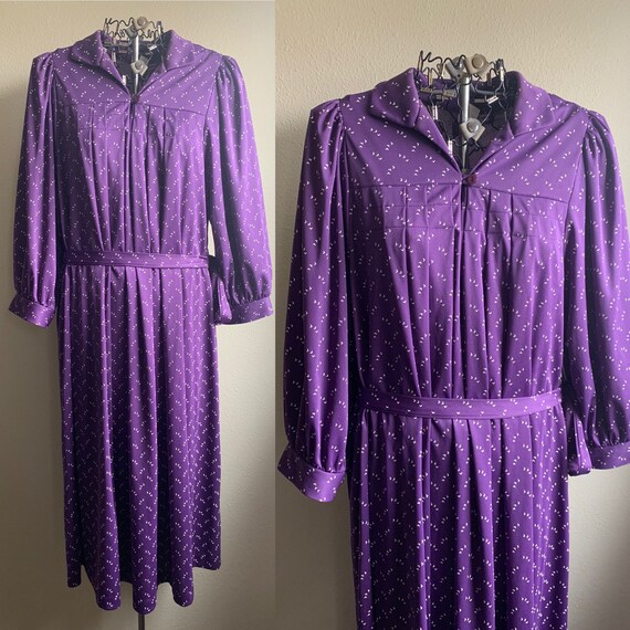 purple dress size 16