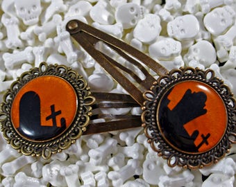 Graveyard hair clips