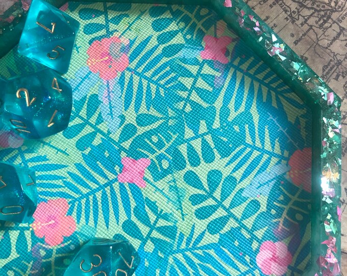 Tropical Plants Dice Tray
