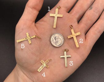 Estate Stackable 14k Gold Mixed Pendants Charms - 4/20 - LOT T