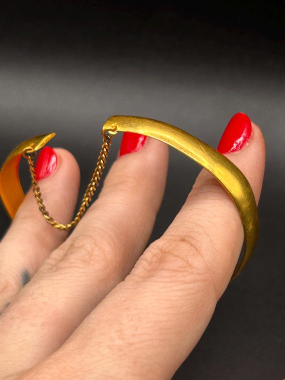 Estate Stackable 24k Gold Mixed Bangle Bracelets … - image 8