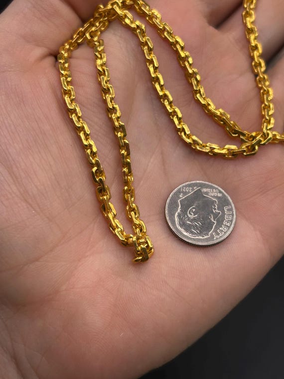 Estate Stackable 22k Gold Mixed Chains Necklaces … - image 10