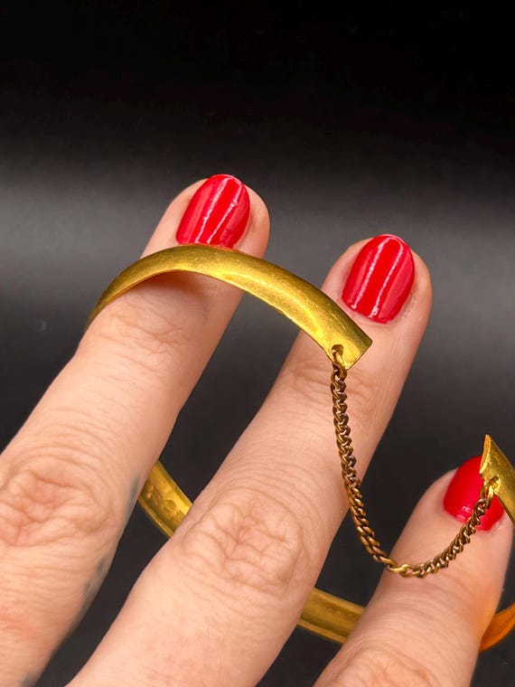 Estate Stackable 24k Gold Mixed Bangle Bracelets … - image 10