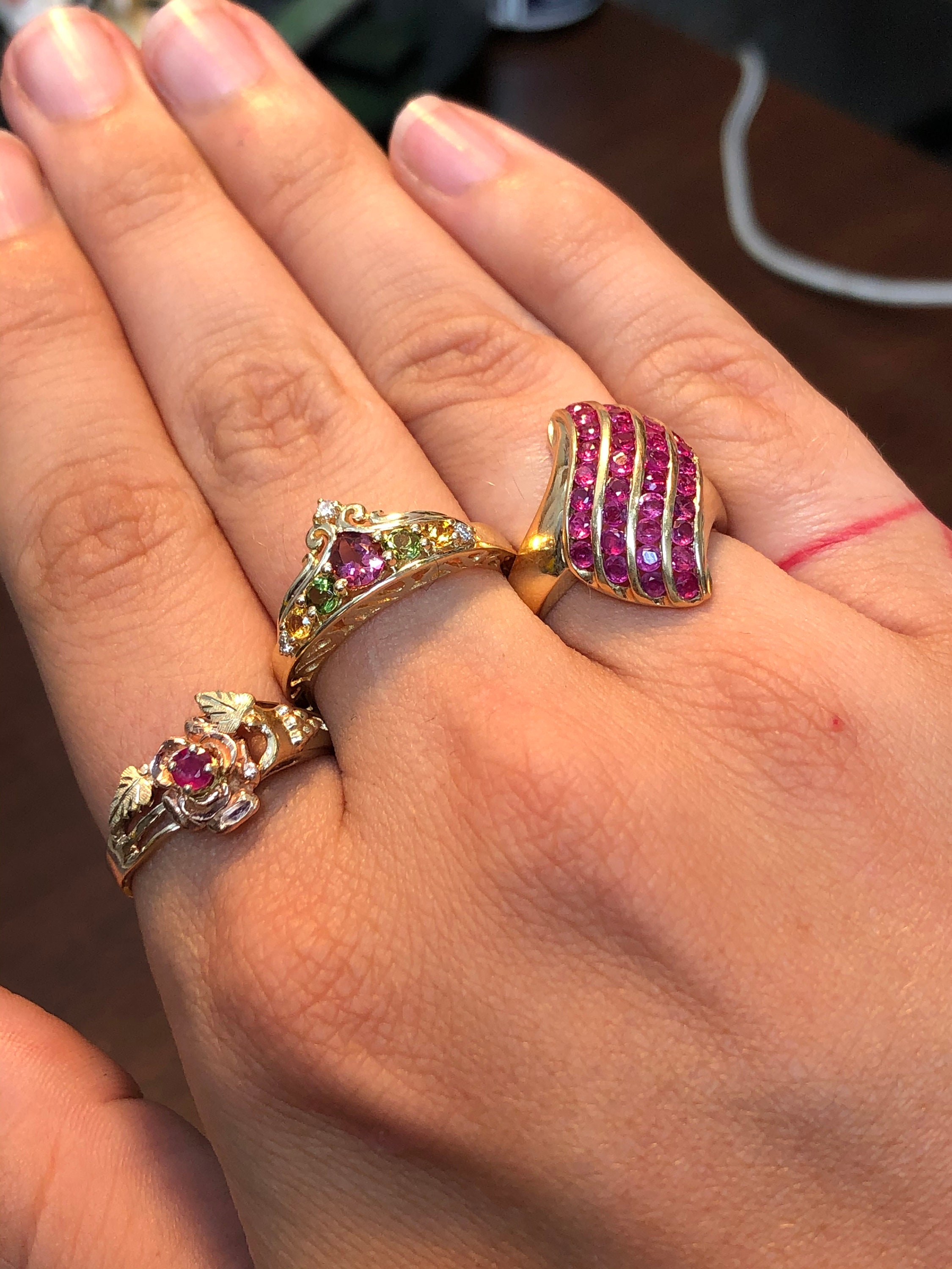 Estate Stackable 10k Gold Rings 30 Over Melt 72 Hours Etsy