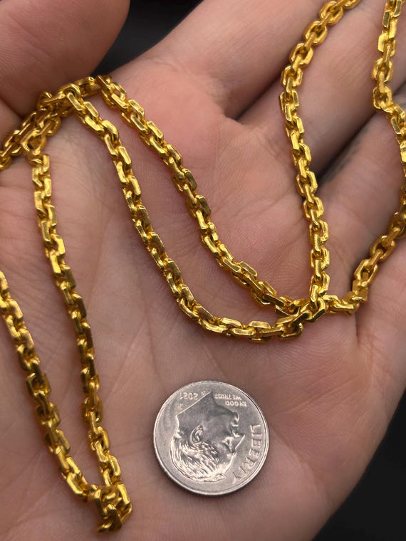 Estate Stackable 22k Gold Mixed Chains Necklaces … - image 8