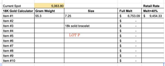 Estate Stackable 18k Gold Solid Link Bracelet - 2… - image 12