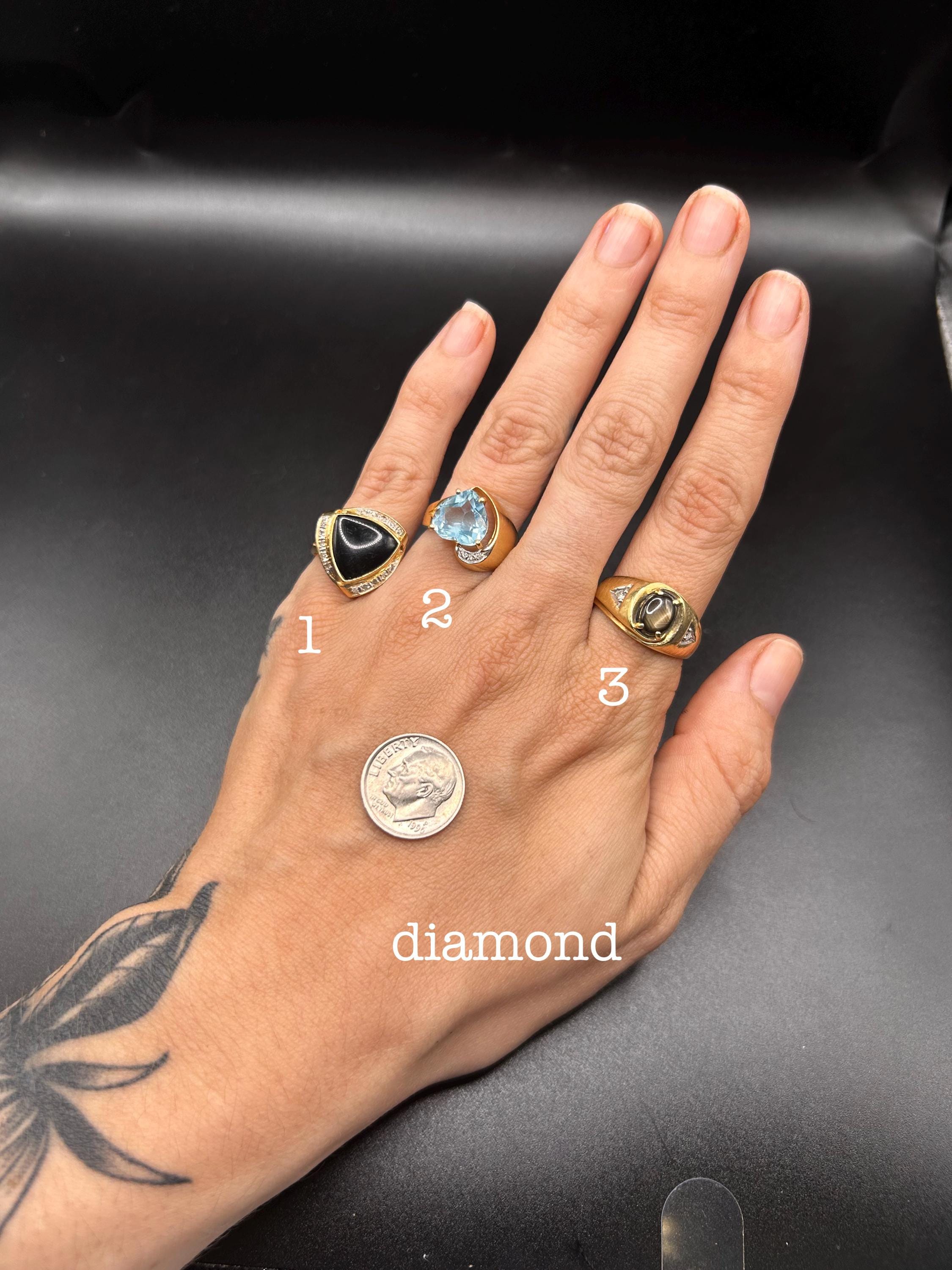 Estate Stackable 14k Diamond Gold Mixed Rings Bands - 7/8/25 - LOT Y