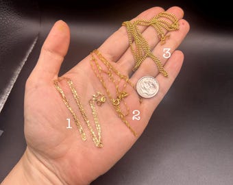 Estate Stackable 18k Gold Mixed Chains Necklaces - 3/27/26 - LOT C