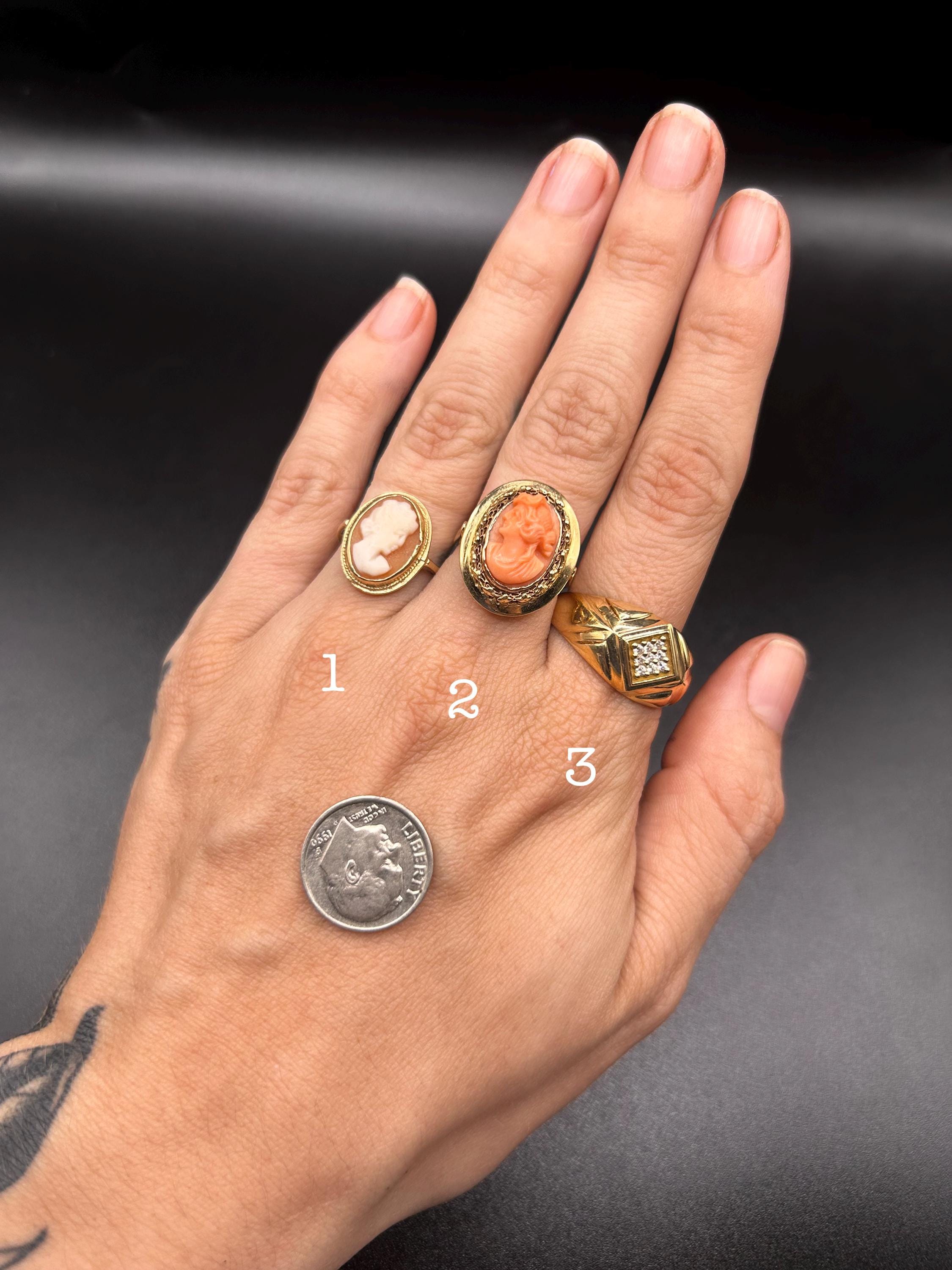 Estate Stackable 14k Gold Mixed Ring Bands - 7/7/25 - LOT BB
