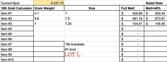 Estate Stackable 18k Gold Mixed Link Bracelets - … - image 11