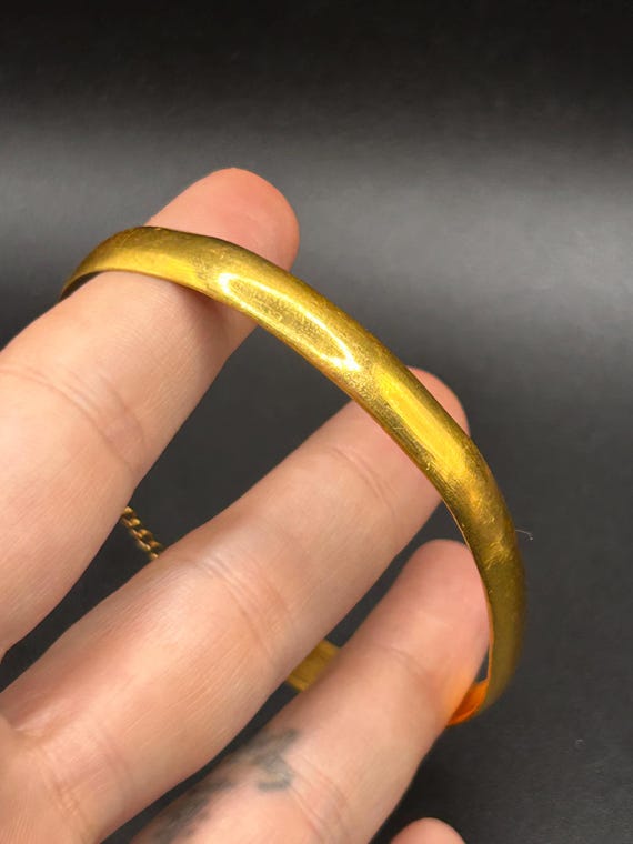 Estate Stackable 24k Gold Mixed Bangle Bracelets … - image 7