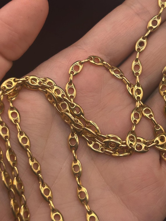 Estate Stackable 18k Gold Mixed Chains Necklaces … - image 10