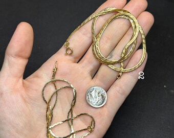 Estate Stackable 14k Gold Mixed Chain Necklaces - 4/24/24 - LOT E