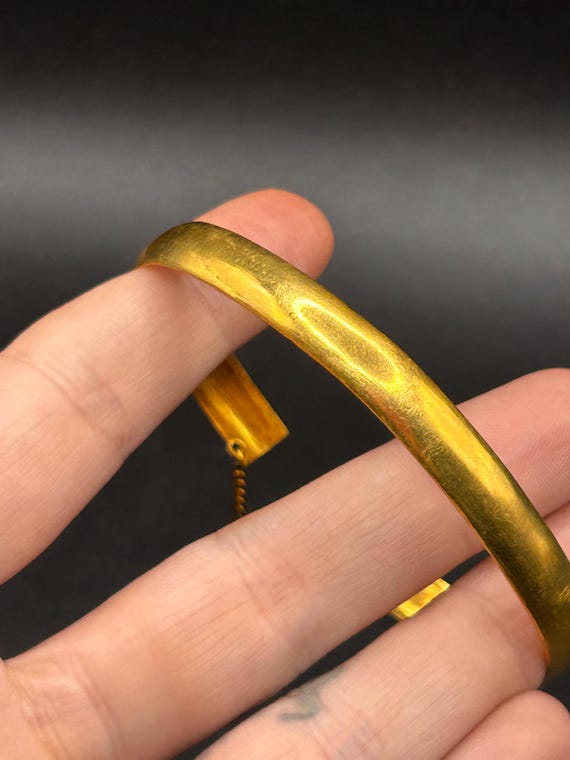 Estate Stackable 24k Gold Mixed Bangle Bracelets … - image 5