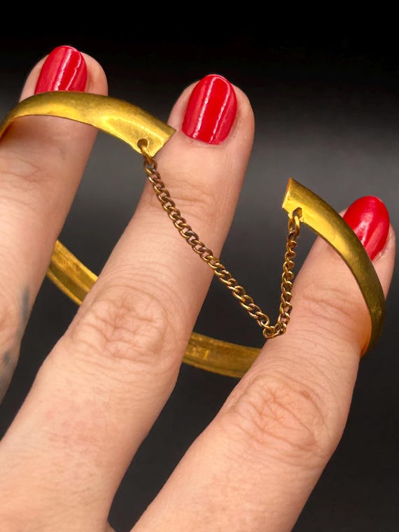 Estate Stackable 24k Gold Mixed Bangle Bracelets … - image 9