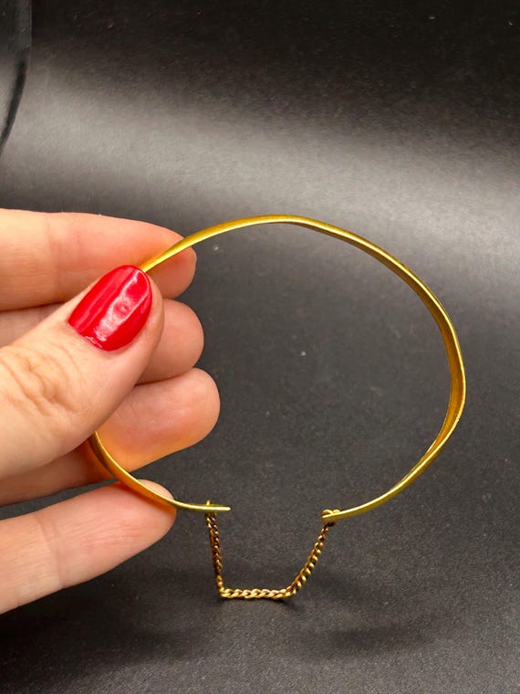 Estate Stackable 24k Gold Mixed Bangle Bracelets … - image 14