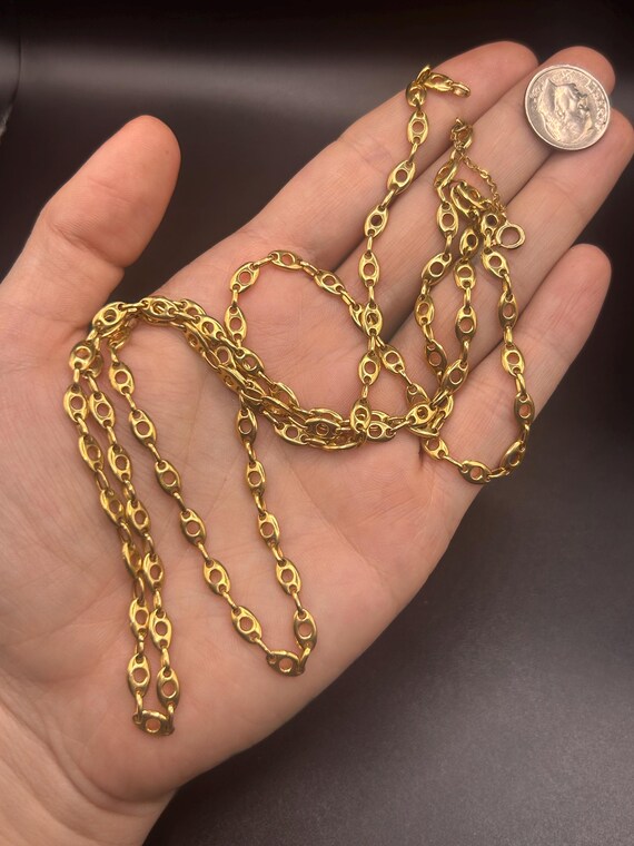 Estate Stackable 18k Gold Mixed Chains Necklaces … - image 4