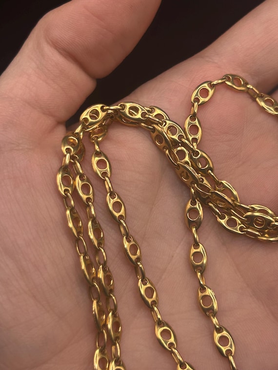 Estate Stackable 18k Gold Mixed Chains Necklaces … - image 11