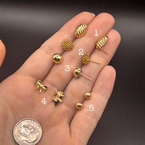 Estate Stackable 14k Gold Mixed Hoop Stud Dangle Earrings - 3/19/26 - LOT M