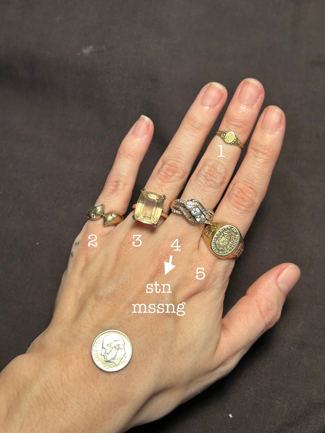 Estate Stackable 10k Gold Mixed Rings Bands 2/29/24 LOT Z - Etsy