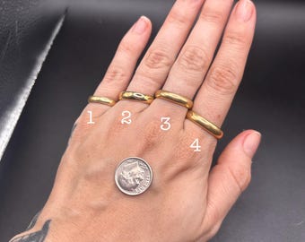 Estate Stackable 14k Gold Mixed Rings Bands - 5/19 - LOT S
