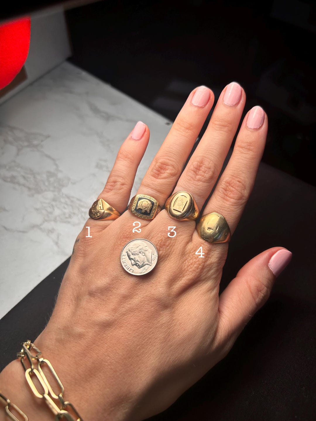 Estate Stackable 10k Gold Mixed Rings Bands 7/15/24 LOT V - Etsy