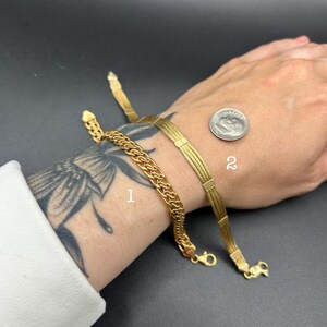 Estate Stackable 14k Gold Mixed Chain Bracelets - 6/8 - LOT B