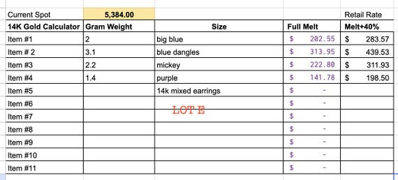 Estate Stackable 14k Gold Mixed Dangle Stud Hoop … - image 11