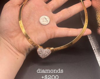Estate Stackable 14k Gold Diamond Necklace Choker - 5/22 - LOT A
