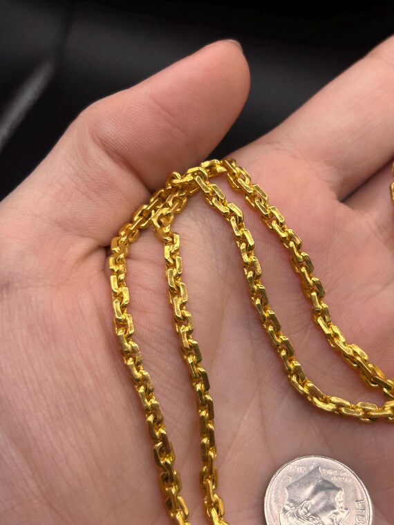 Estate Stackable 22k Gold Mixed Chains Necklaces … - image 9