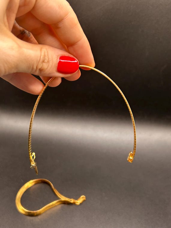 Estate Stackable 14k Gold Mixed Link Bracelets - … - image 9