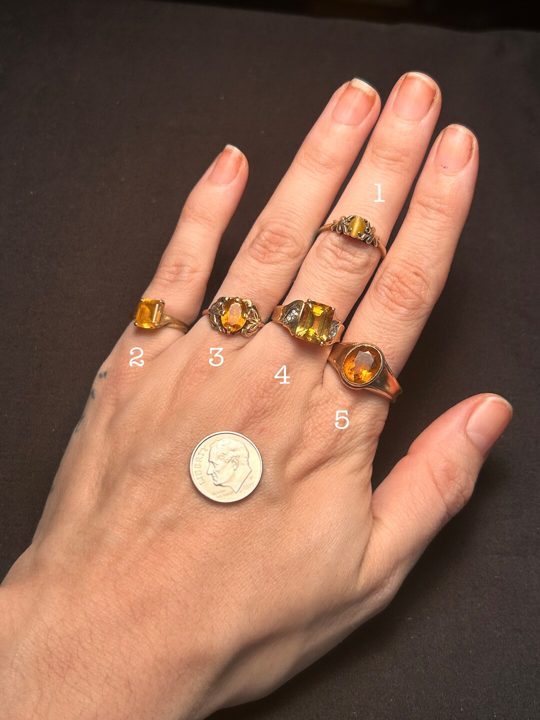 Estate Stackable 10k Gold Mixed Rings Bands 5/16/24 LOT DD - Etsy