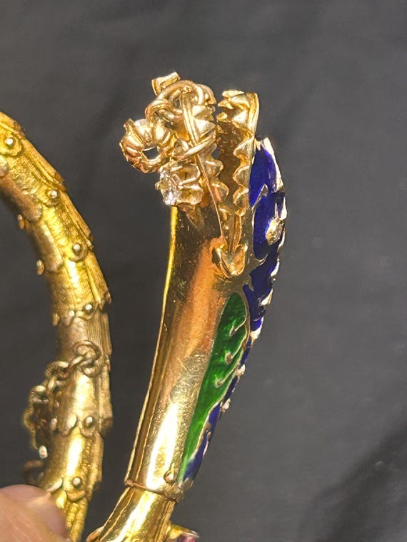 Estate Stackable 14k Gold Mixed Bangle Bracelet  … - image 13