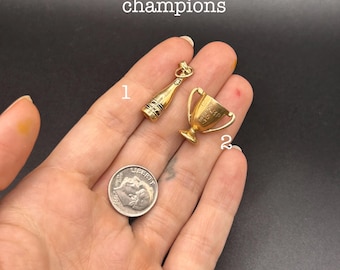 Estate Stackable 14k Gold Mixed Charms Pendants - 3/25/26 - LOT FF