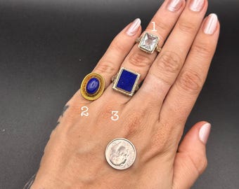 Estate Stackable 18k Gold Mixed Rings Bands - 6/1 - LOT S